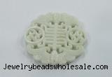 NGP1601 65*68mm Carved natural hetian jade pendants wholesale