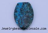 NGP162 2pcs 30*45mm fashion dyed chrysocolla gemstone pendants