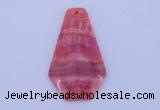 NGP166 2pcs 35*60mm dyed rhodochrosite gemstone pendants