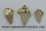 NGP1677 18*25mm - 22*30mm shark teeth pendants wholesale