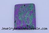 NGP171 2pcs 34*44mm rectangle lapis & malachite gemstone pendants