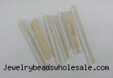 NGP1760 6*55mm - 8*80mm sticks white crystal beads pendants