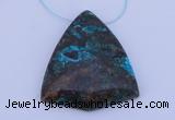 NGP186 38*43mm chrysocolla gemstone pendant jewelry wholesale