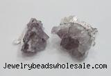 NGP1860 20*25mm - 30*40mm nuggets druzy amethyst pendants