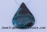 NGP187 30*45mm chrysocolla gemstone pendant jewelry wholesale