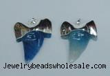 NGP1892 35*45mm - 38*55mm teeth-shaped agate gemstone pendants