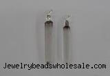 NGP1896 6*50mm - 8*60mm stick white crystal gemstone pendants