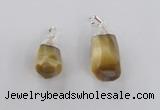 NGP1915 14*30mm - 15*35mm faceted nuggets golden tiger eye pendants