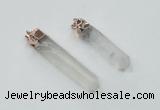 NGP1980 8*45mm - 10*60mm stick white crystal pendants wholesale