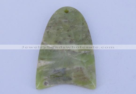 NGP202 30*42mm fashion peridot gemstone pendant jewelry wholesale