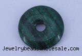 NGP215 5*25mm fashion dyed malachite gemstone donut pendant