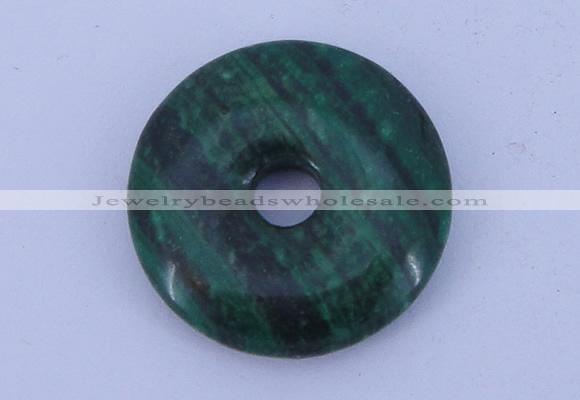 NGP215 5*25mm fashion dyed malachite gemstone donut pendant