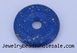 NGP217 5*30mm fashion dyed lapis lazuli gemstone donut pendant