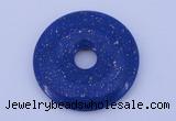 NGP218 7*50mm fashion dyed lapis lazuli gemstone donut pendant