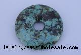 NGP220 7*40mm fashion african turquoise gemstone donut pendant