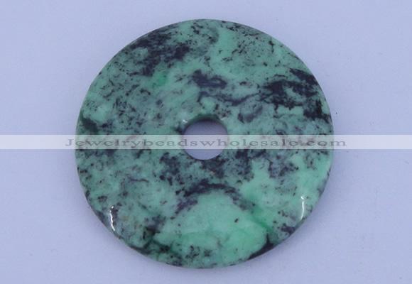 NGP221 6*45mm fashion african turquoise gemstone donut pendant