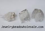 NGP2255 30*35mm - 35*40mm nuggets druzy quartz pendants