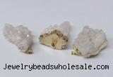 NGP2338 30*35mm - 35*40mm nuggets druzy quartz pendants