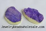 NGP2471 45*55mm - 50*65mm freeform druzy agate pendants wholesale