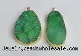 NGP2474 45*55mm - 50*65mm freeform druzy agate pendants wholesale