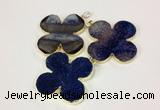 NGP2544 53*53mm - 56*56mm flower agate gemstone pendants