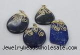 NGP2626 25*35mm - 40*50mm freeform lapis lazuli gemstone pendants