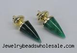 NGP2742 20*45mm - 20*50mm cone agate gemstone pendants wholesale