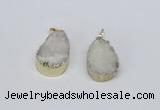 NGP2772 18*25mm - 20*30mm freeform druzy agate pendants