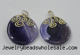 NGP2829 30*35mm - 35*45mm freeform agate gemstone pendants wholesale