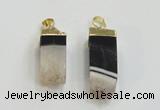 NGP2842 8*20mm - 12*40mm sticks druzy agate gemstone pendants