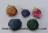 NGP2918 15*20mm - 25*30mm freeform desert rose pendants wholesale