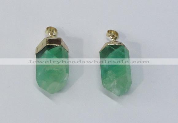 NGP3024 12*30mm – 15*40mm sticks fluorite gemstone pendants