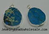 NGP3059 25*35mm – 35*45mm freeform sea sediment jasper pendants