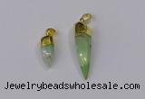 NGP3107 9*20mm – 11*40mm sticks Australia chrysoprase pendants