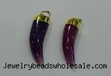 NGP3111 10*40mm - 12*45mm oxhorn agate pendants wholesale