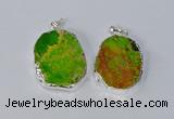 NGP3153 25*35mm - 35*45mm freeform sea sediment jasper pendants