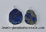 NGP3155 25*35mm - 35*45mm freeform sea sediment jasper pendants