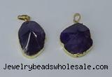 NGP3162 22*30mm - 25*35mm freeform amethyst gemstone pendants