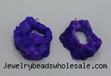 NGP3189 30*40mm - 45*50mm freeform druzy agate pendants