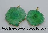 NGP3200 35*40mm - 45*50mm freeform druzy agate pendants