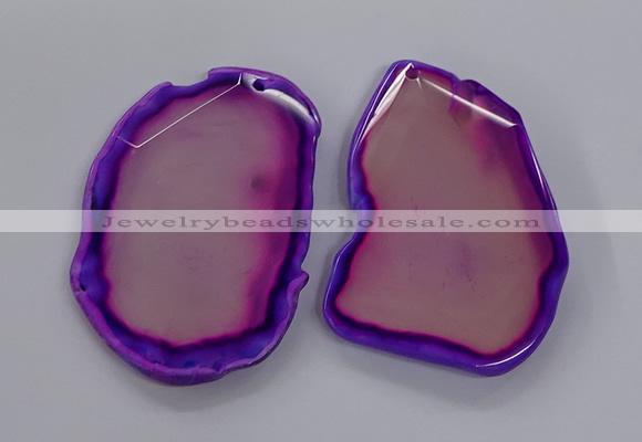 NGP3240 55*65mm - 50*75mm freeform agate slab pendants