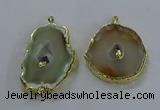 NGP3361 45*55mm - 50*65mm freeform druzy agate pendants