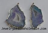 NGP3365 40*45mm - 45*60mm freeform druzy agate pendants