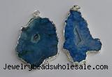 NGP3367 40*45mm - 45*60mm freeform druzy agate pendants