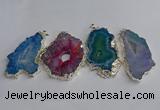 NGP3391 40*45mm - 45*60mm freeform druzy agate pendants