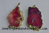 NGP3397 40*45mm - 45*60mm freeform druzy agate pendants