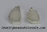 NGP3456 20*30mm - 25*35mm freeform druzy agate pendants wholesale