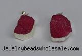 NGP3459 20*30mm - 25*35mm freeform druzy agate pendants wholesale