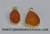 NGP3475 18*25mm - 20*30mm freeform druzy agate gemstone pendants