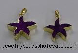 NGP3511 24*25mm starfish fossil coral pendants wholesale